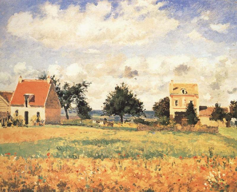 Camille Pissarro Hung housing oil painting image